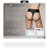 Ouch! Jock String vibrant Strap-On Thong Rear Open Noir 